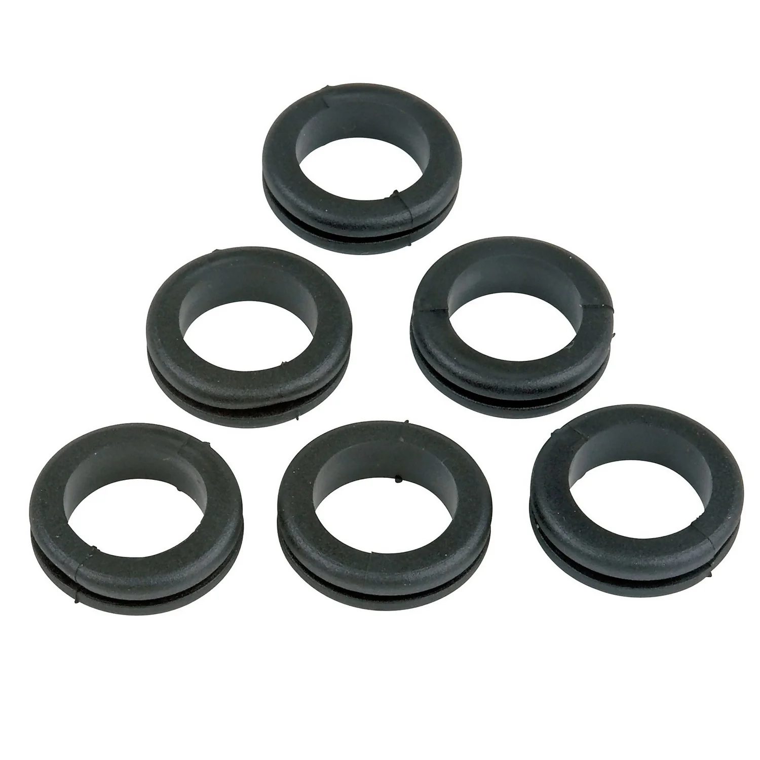 Masterplug Grommets 20mm Black - 6 Pack