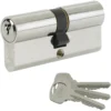 Yale Standard Euro Double Cylinder - 30:10:30 (70mm) - Nickel Finish