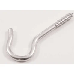 None Screw Hook - Zinc Plated - 60mm - 2 Pack