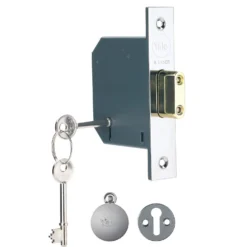Yale PM552 5 Lever Deadlock 64mm - Chrome