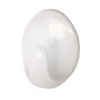 None Large Oval Self-Adhesive Hook White - 2 Pack