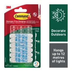 Command Self Adhesive Outdoor Decorating Clips
