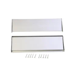 Aluminium Letterplate & Letter Tidy - 250mm