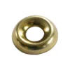 None Screw Cup Washer - Brass Plated - 6mm - 20 Pack
