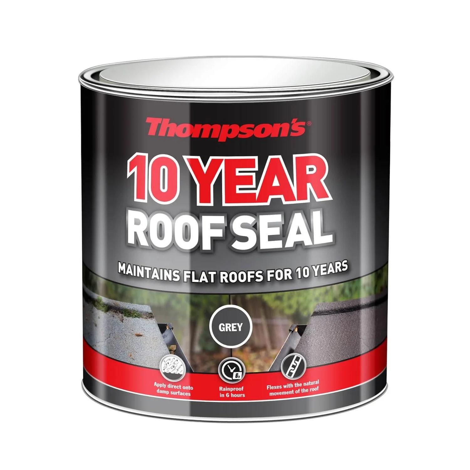 None Thompsons 10 Year Roof Seal - Grey - 1L