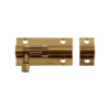 None Straight Bolt - Brass - 51mm