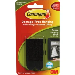 3M CommandMedium Picture Hanging Strips Black