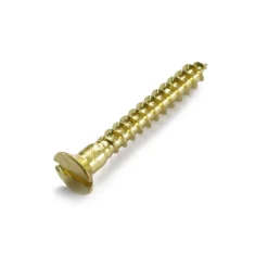 None Wood Screw - Countersunk - Brass - 4 X 40mm - 10 Pack