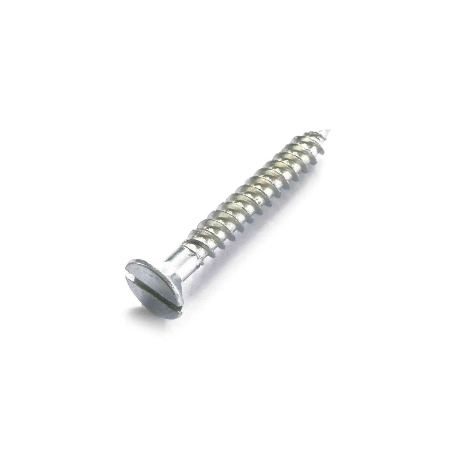 None Wood Screw - Countersunk - Bright Zinc Plated - 4 X 25mm - 10 Pack