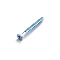 None Tiwn Thread Screw - Bright Zinc Plated - 4 X 20mm - 25 Pack