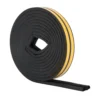 Stormguard Self Adhesive Rubber Draught Excluder P Profile 10m - Black