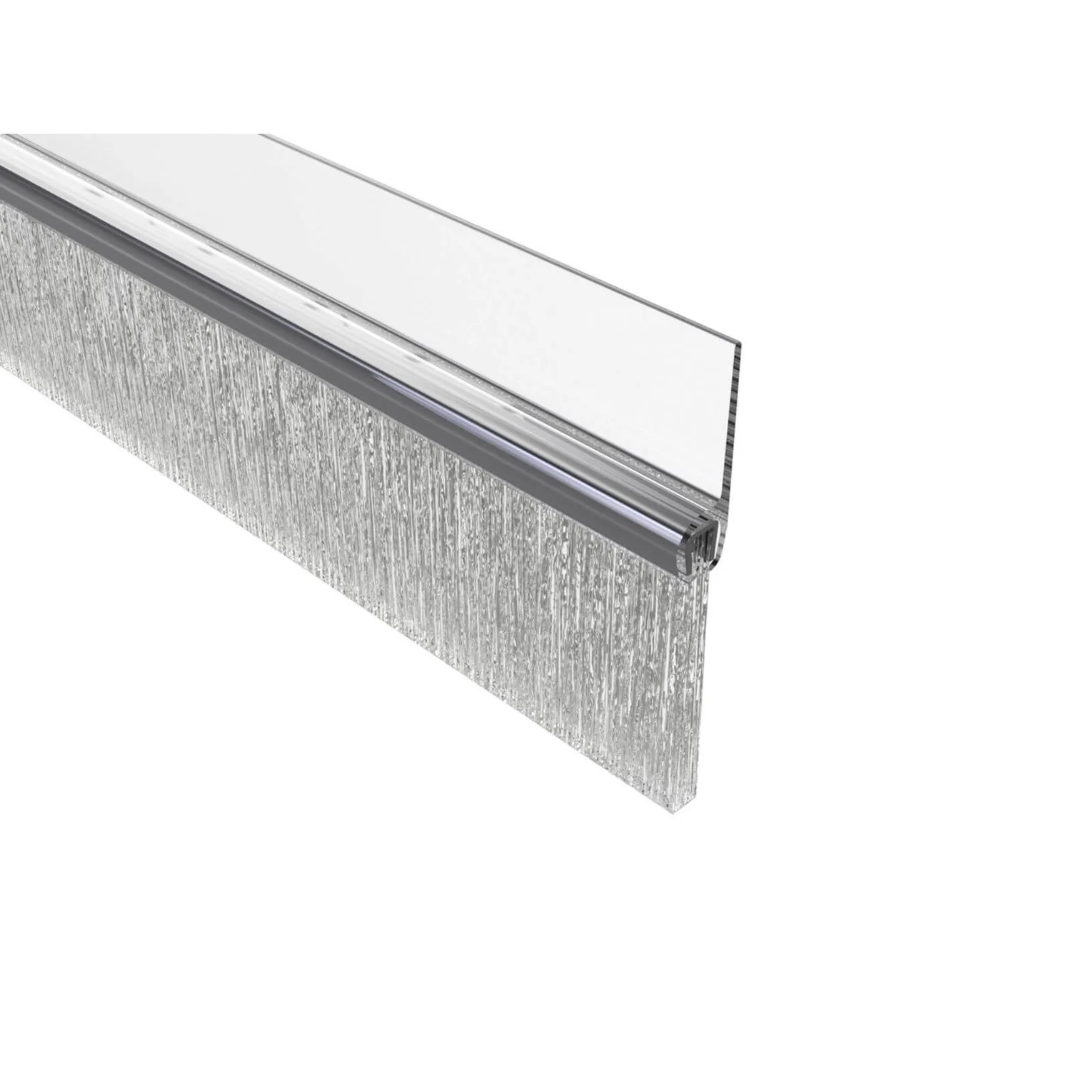 Stormguard PVC Self Adhesive Brush Draught Excluder Seal Clear - 838mm