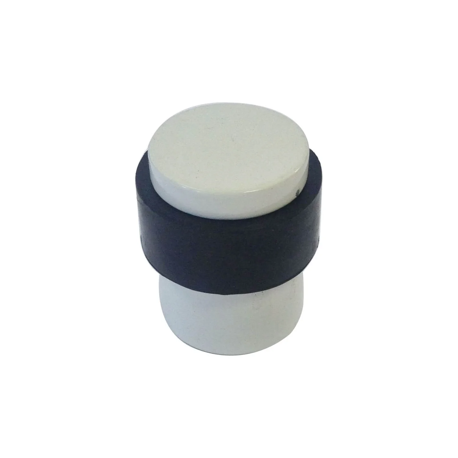 None White Cylinder Door Stop
