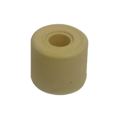 None 25mm White Rubber Door Stop - 6 Pack