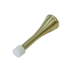 None Brass Spring Door Stop - 6 Pack