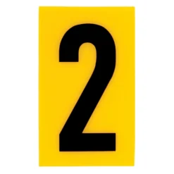 Breeze Yellow Self Adhesive House Number - 60mm - 2