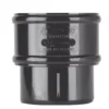 Polypipe Round Downpipe Connector - 68mm - Black