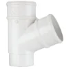 Polypipe Round Downpipe Branch - 68mm X 112.5 Degree - White