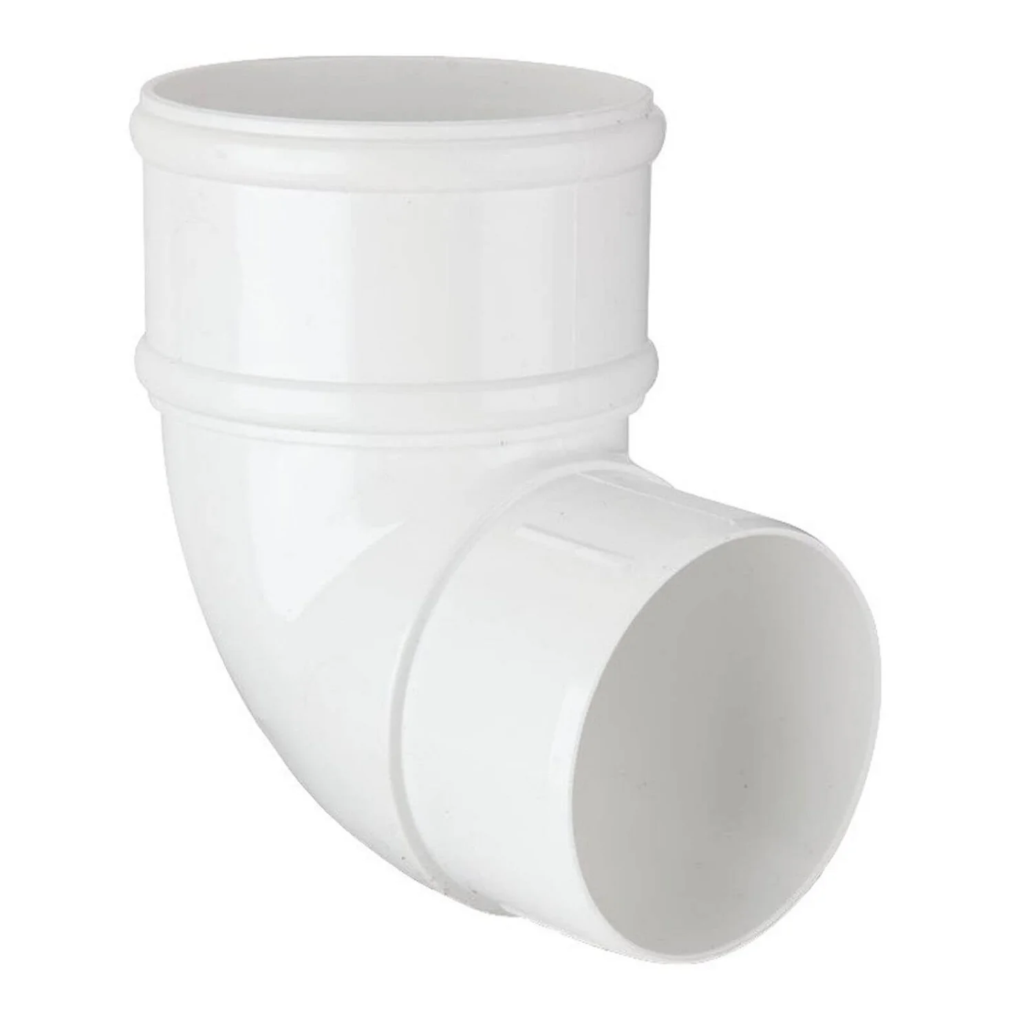 Polypipe Downpipe Offset Bend - 68mm X 92.5 Degree - White