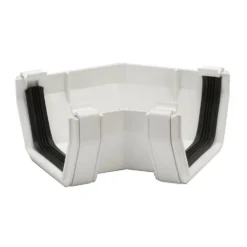 Polypipe Square Gutter Angle - 112mm X 135 Degree - White