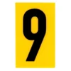 Breeze Yellow Self Adhesive House Number - 60mm - 9