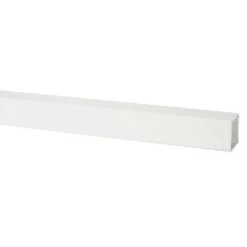 Polypipe Square Downpipe - 65mm X 2.5m - White