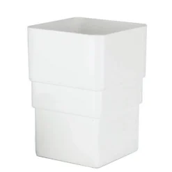 Polypipe Square Downpipe Connector - 65mm - White