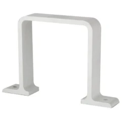 Polypipe Square Downpipe Bracket Flush - 65mm - White
