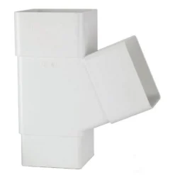 Polypipe Square Pipe Branch - 65mm X 112.5 Degree - White