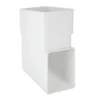 Polypipe Square Downpipe Shoe - 65mm - White