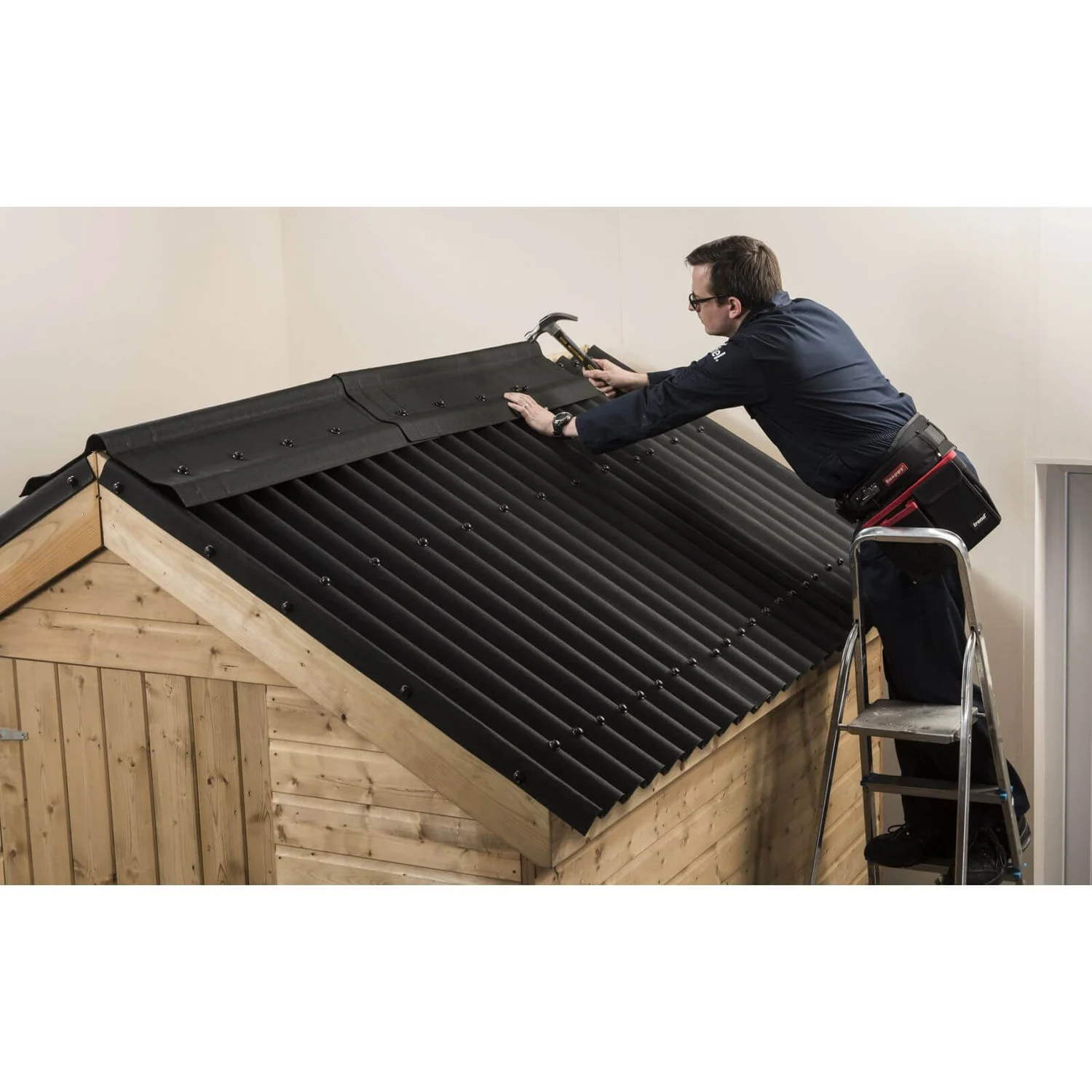Coroline Black Corrugated Bitumen Roof Sheet - 2m - Image 7