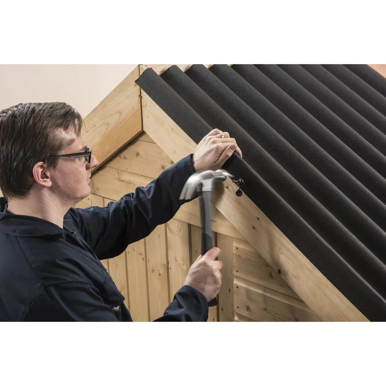 Coroline Black Corrugated Bitumen Roof Sheet - 2m - Image 5