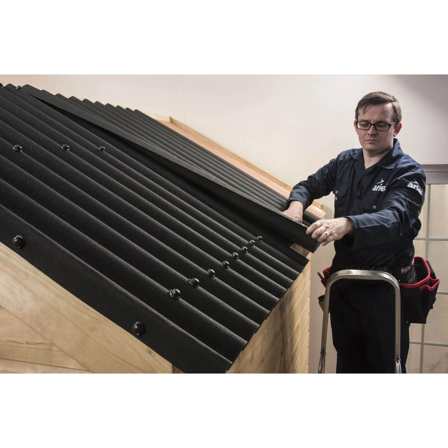 Coroline Black Corrugated Bitumen Roof Sheet - 2m - Image 6