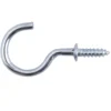 None Zinc Shoulder Cup Hook - 30mm - 15 Pack
