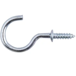 None Zinc Shoulder Cup Hook - 30mm - 15 Pack