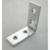 None Corner Brace Zinc 38mm - 2 Pack