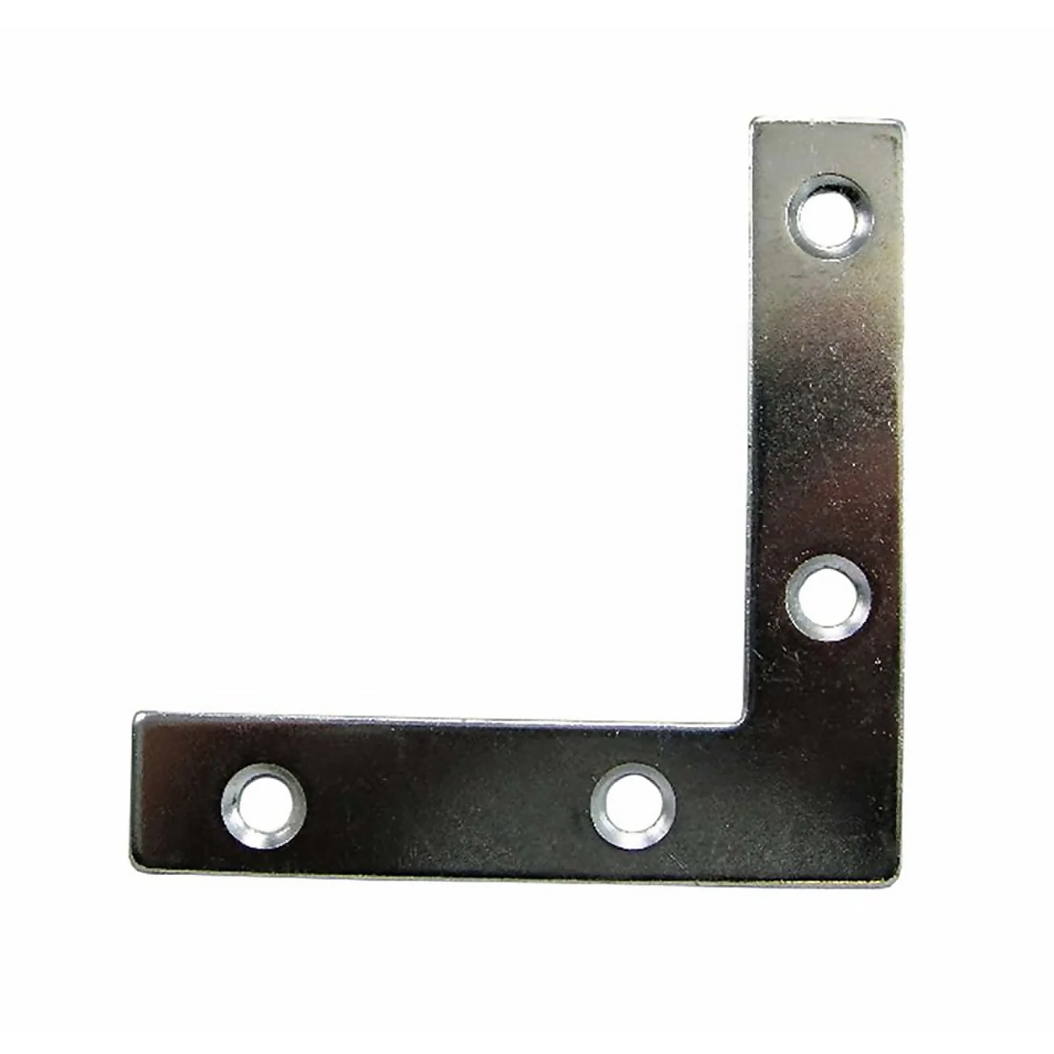 None Corner Plate Zinc 50mm - 2 Pack