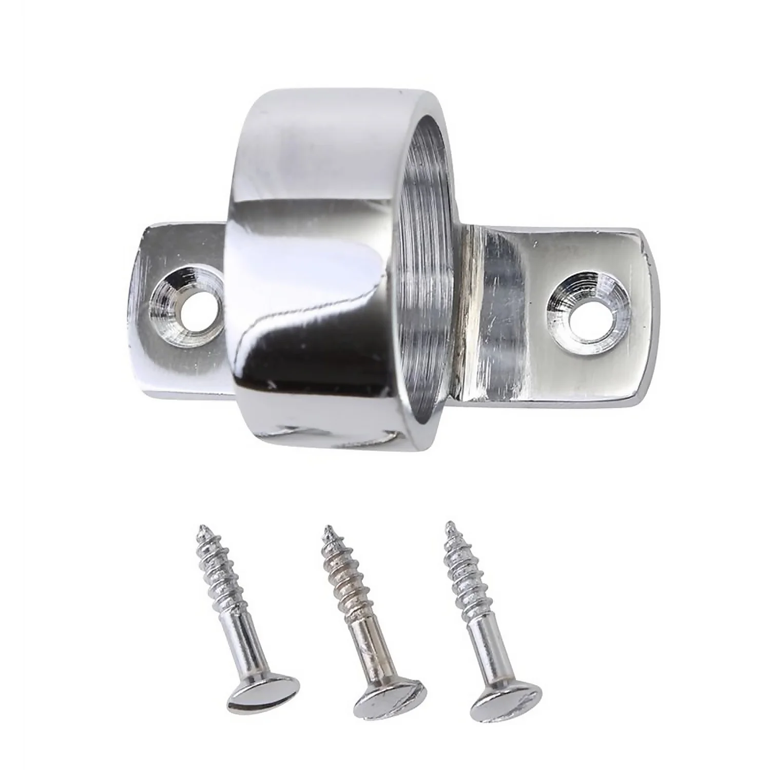 Standard Mounting Sash Window Lift Ring - Polished Chrome - 32mm