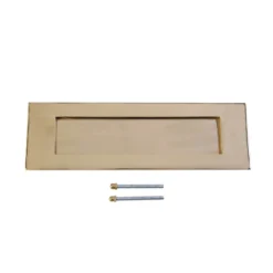 Victorian Polished Brass Letter Plate - 307 X 96mm