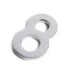 Chrome Self Adhesive House Number - 60mm - 8
