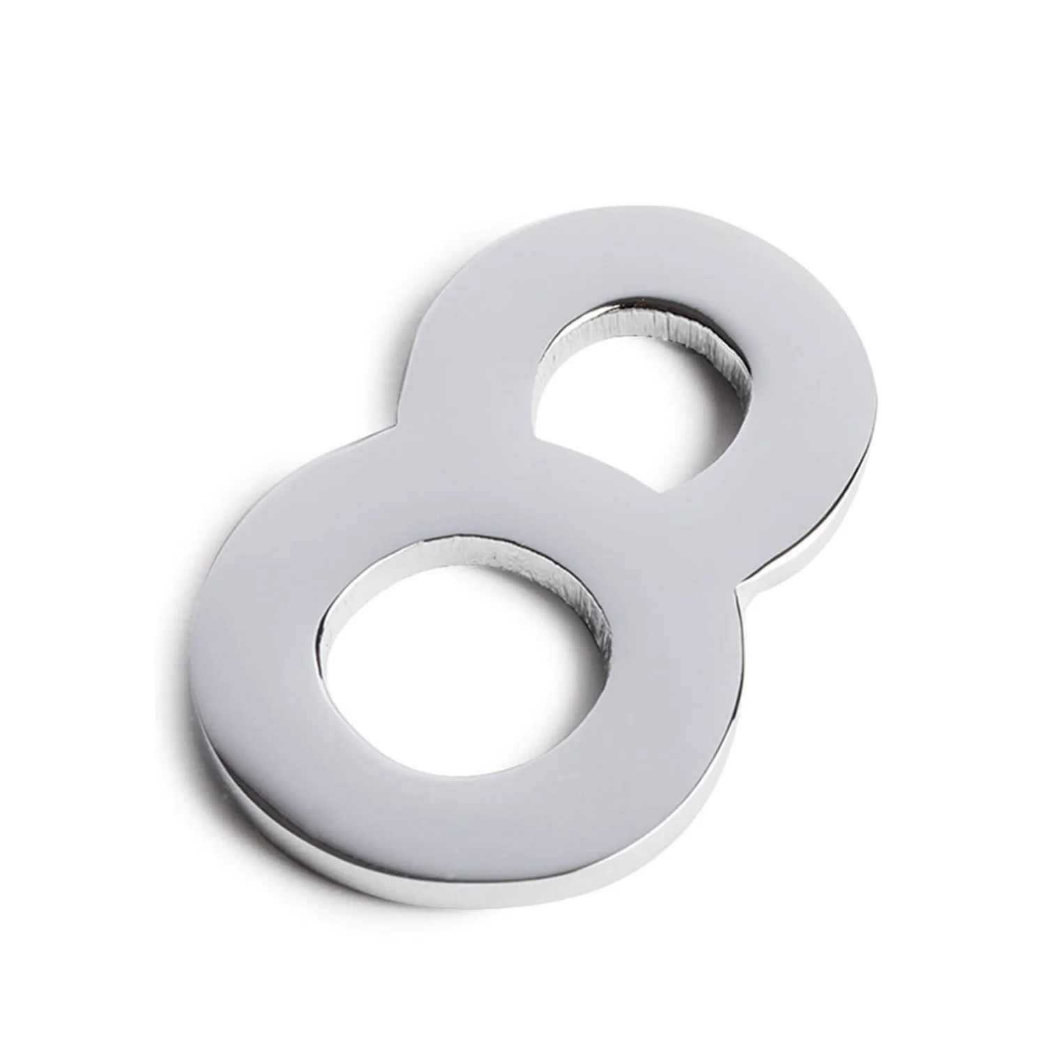 Chrome Self Adhesive House Number - 60mm - 8