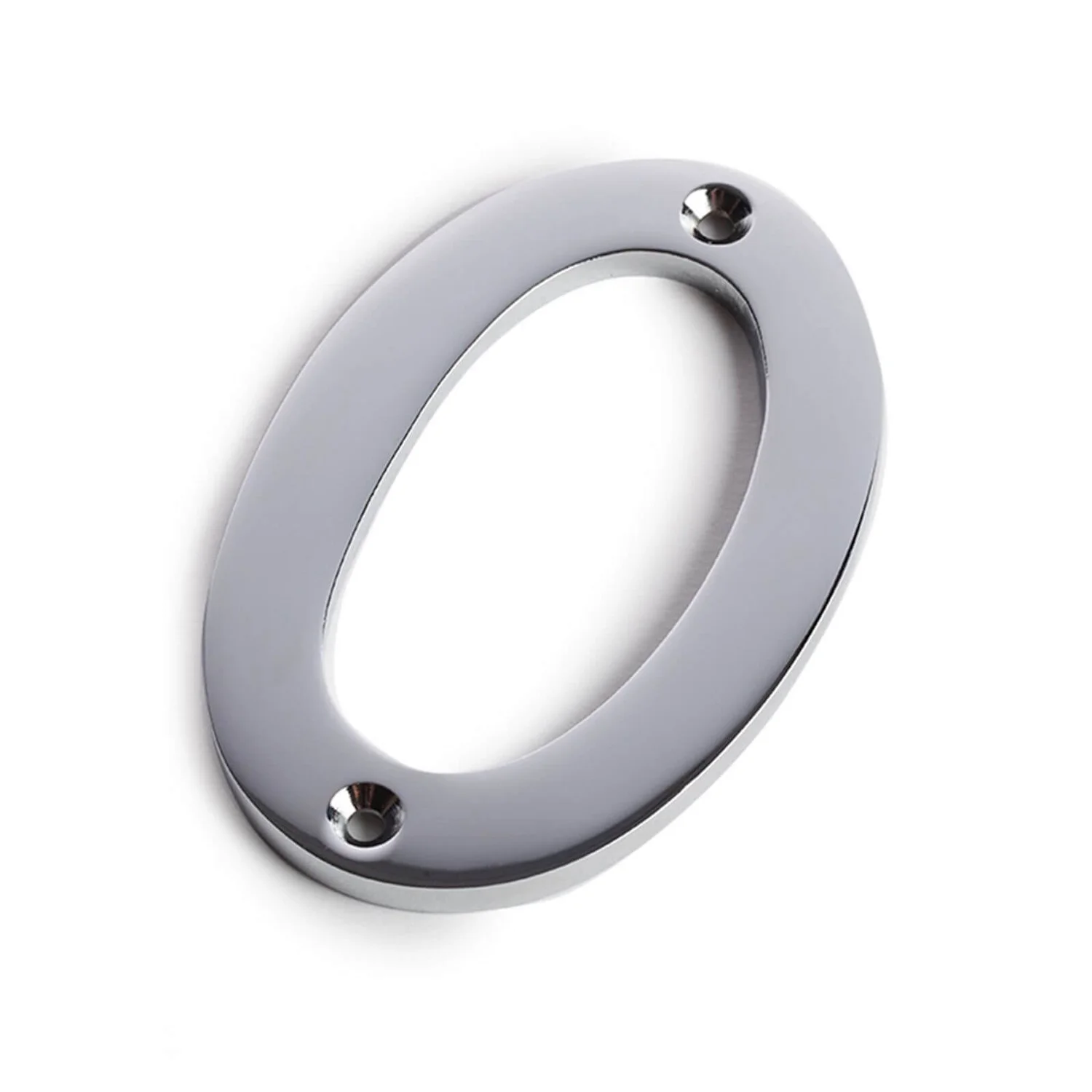 Chrome Screw Fixing House Number - 75mm - 0