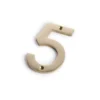 Polished Brass Numeral - Screw Fixing - 100mm - 5