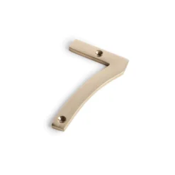 Polished Brass Numeral - Screw Fixing - 100mm - 7