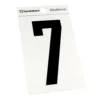 Breeze Silver Self Adhesive House Number - 85mm - 7