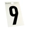 Breeze Silver Self Adhesive House Number - 85mm - 9