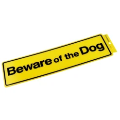 Self Adhesive Beware Of The Dog Sign - 330 X 95mm