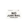 Self Adhesive No Junk Mail Sign - 75 X 75mm