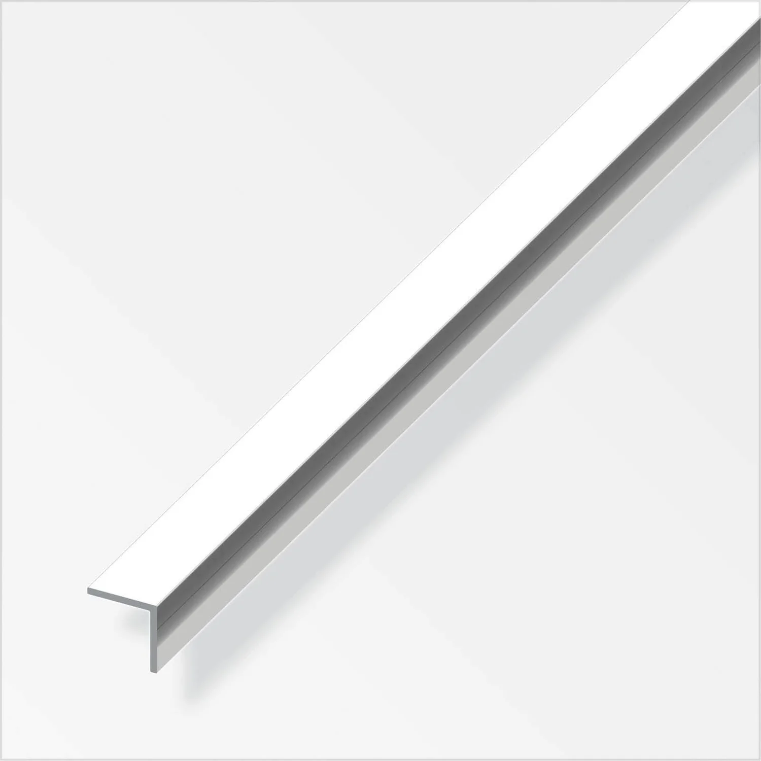 Aluminium Equal Angle Profile - Chrome Finish - 15mm X 15mm X 1m