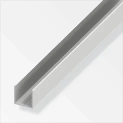 PVC Square U Combitech Profile - 1m X 11.5 X 11.5mm